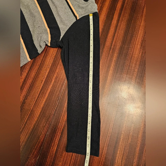 M&S Collection Gray Striped Cotton Blend Long Sleeve Scoop Neck Tunic UK… - Picture 6 of 9